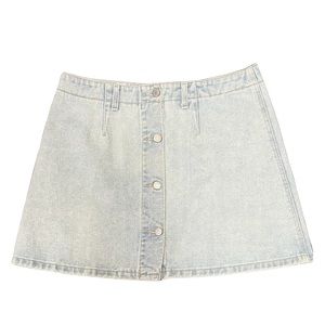 Vintage Lightwash Guess Button Up Skirt